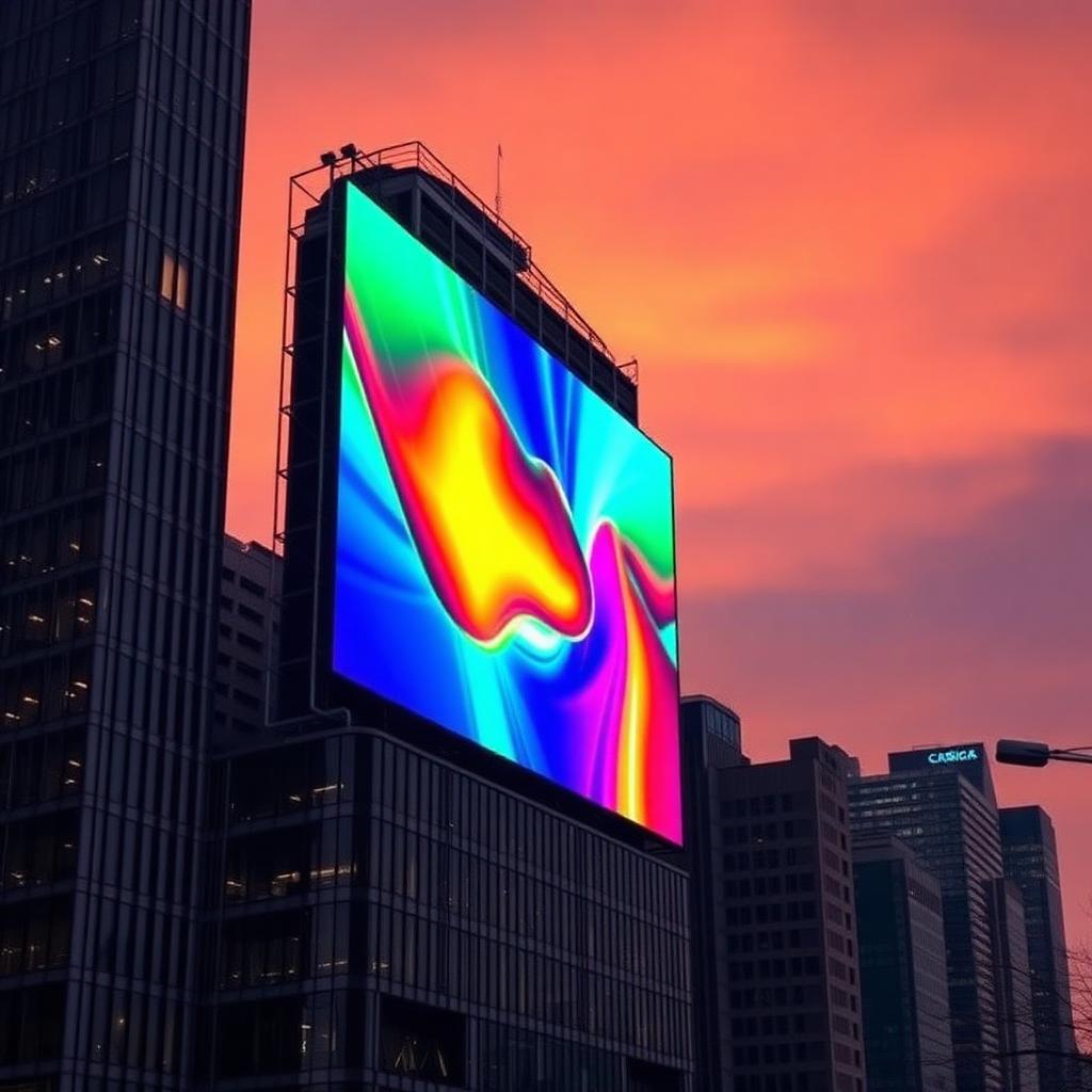 Financial District LED Building Wrap