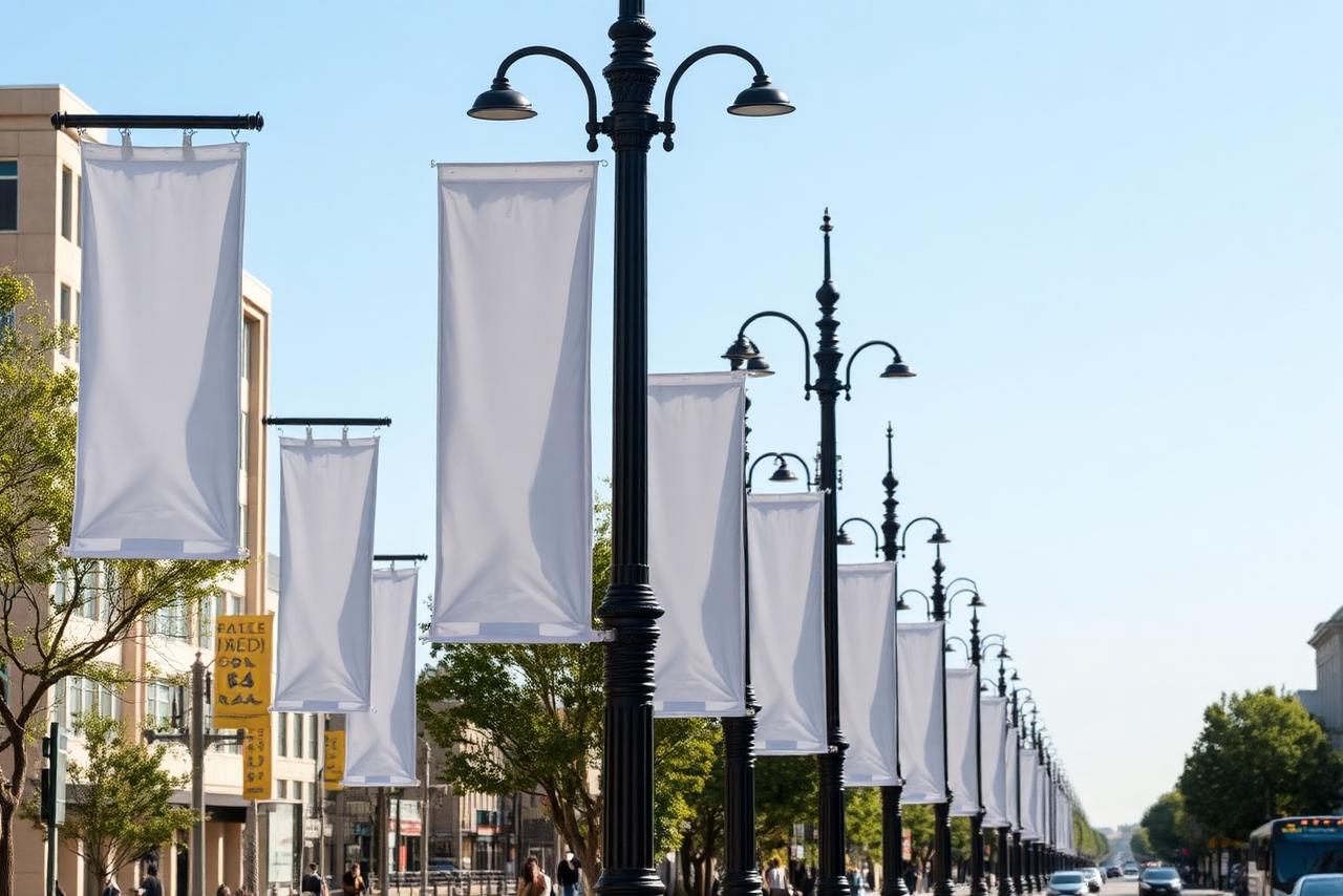 Street Pole Network — CBD Grid (40 poles)